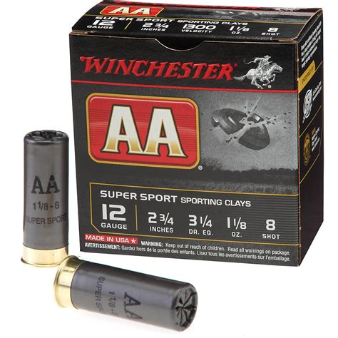 Winchester Aa Super Sport Target Load 12 Gauge Shotshells Academy