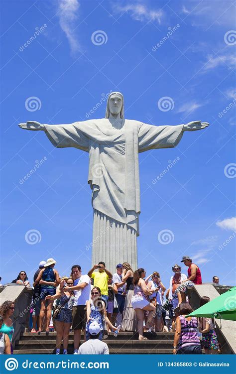Rio De Janeiro Brazil Statue Of Christ On Mount