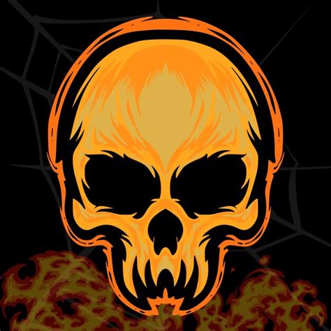 Premium Vector Skull Mascot Logo Illustration