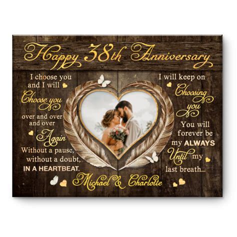 38 Year Anniversary T 38th Anniversary T For Wife 38th Wedding