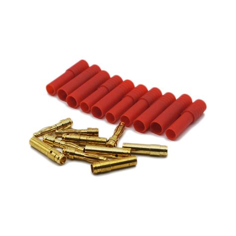 5 Set Airplane Drone Accessories Banana Plug 4mm Shell Gold Plated