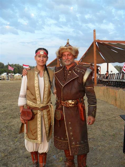Hun Magyar Couple At Festival Event Kurultaj Hungary Hungarian