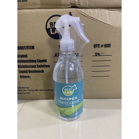 Best Lab Alcohol Spray With Aloe Vera 500ml Shopee Philippines
