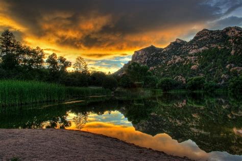 Granite Basin Lake Sunset Larry Zimmer Flickr
