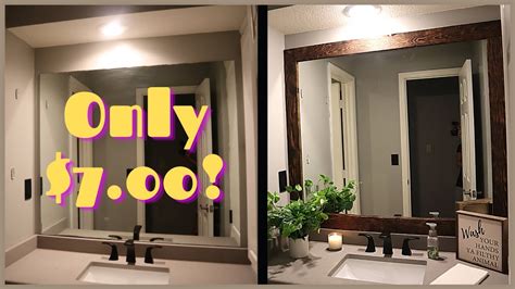 Bathroom Mirror Makeover Diy Bathroom Decorating Ideas 2020 Youtube