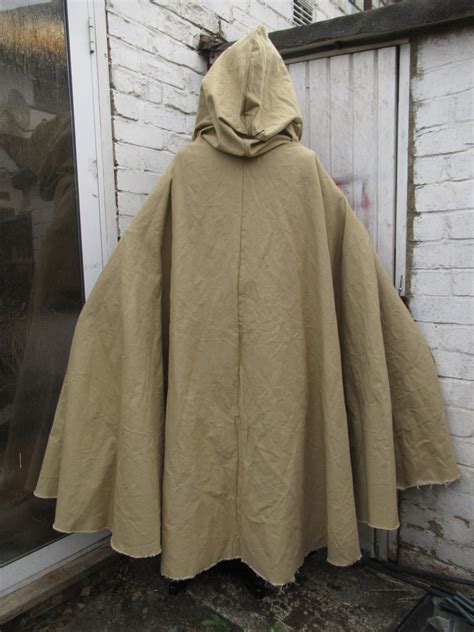 Cosplay Medieval Cloak Heavy Cotton Sand Beige Etsy