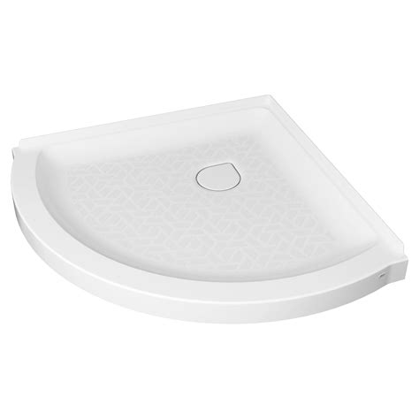 Elevate 36 Inch Curved Shower Base With Center Drain