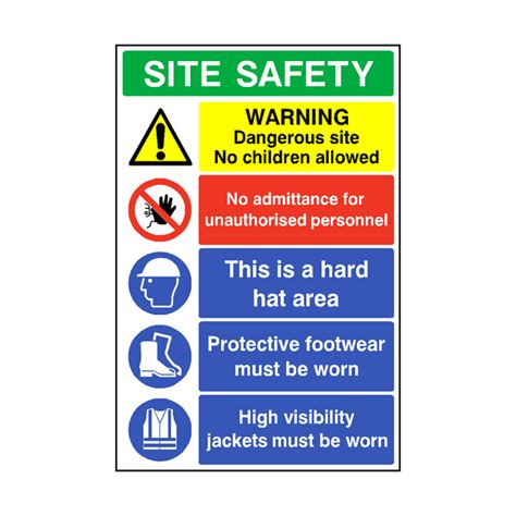 Construction Site Safety Sign Pvc Safety Signs
