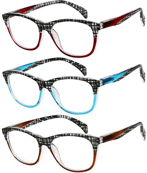 Reading Glasses Women 3 Pack Design Stylish Readers Great Value Quality Glasses For Reading