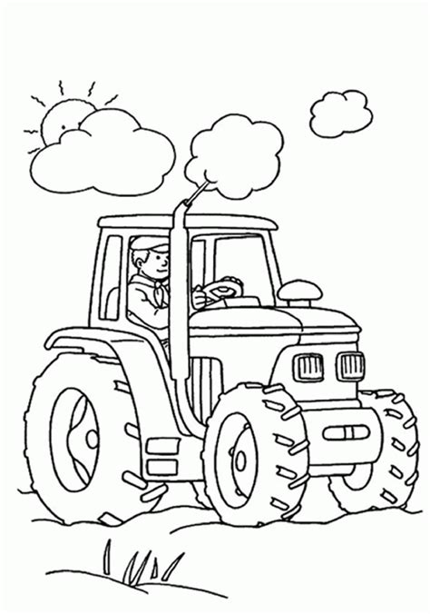 John Deere Tractor Coloring Pages Coloring Home