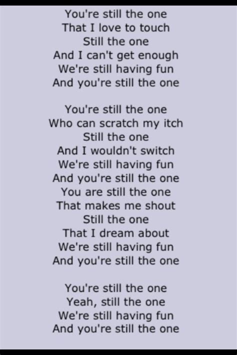 I got something that i really wanna let you know, yeah. Orleans, "Still The One". Page 2 | The one lyrics, Name ...