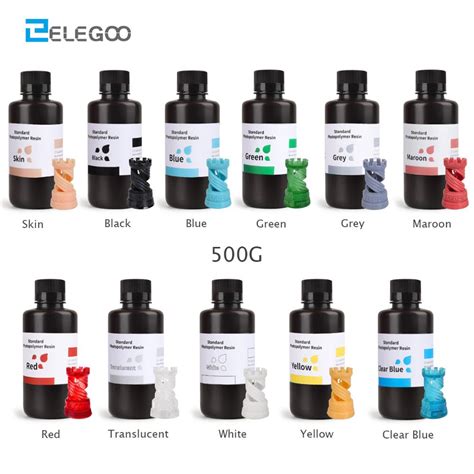 Elegoo Imprimante 3d Résine 405nm Photopolymère Dispositif Pour