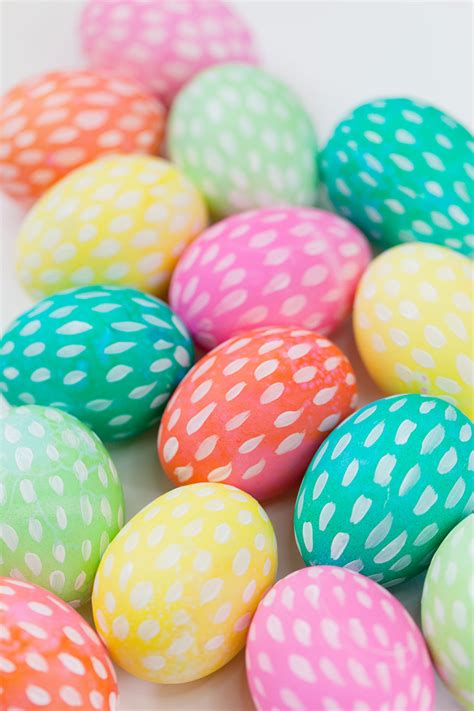 Brushstroke Painted Easter Eggs Tell Love And Party