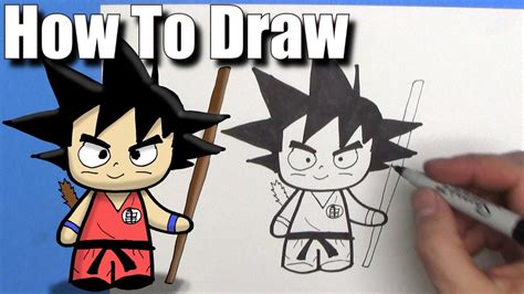 This isn't an ordinary boy, but we bet you can already see that. How To Draw Goku - EASY Chibi - Step By Step - Kawaii ...