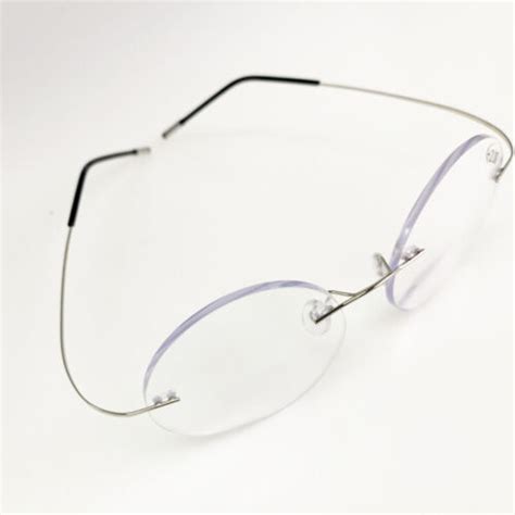 vintage rimless bifocal reading glasses round flexible mens womens readers retro ebay