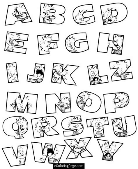 Free Printable Alphabet Coloring Pages A Z Coloring Home