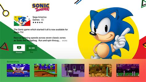 Segas Sonic The Hedgehog Speeds On To Apple Tv