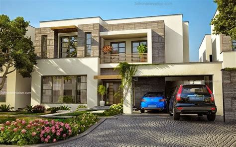 Artistic 3d house front view home elevation design decor interior ideas. 3D Front Elevation.com: Modern House Plans & House Designs ...