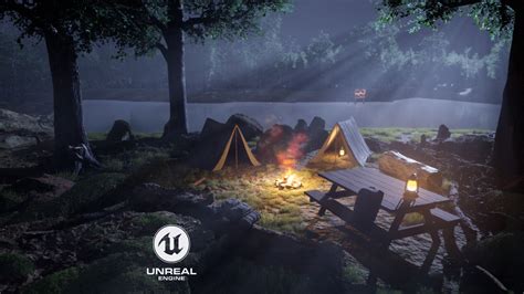 Artstation Campfire Unreal Engine 5 Lumen Nanite