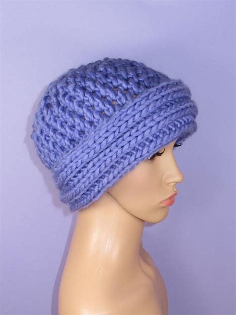 It's also a great hat pattern for ambitious beginners looking to expand their skills beyond the basics. Super Chunky Rib Cuff Lace Beanie Hat Knitting pattern by ...