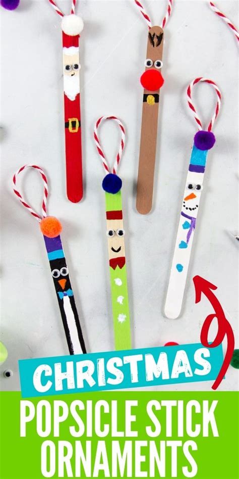 5 Popsicle Stick Christmas Ornaments Kids Can Make In 2022 Kids