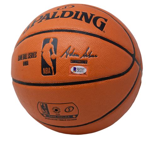 Magic Johnson Signed Nba Game Ball Series Basketball Beckett Coa