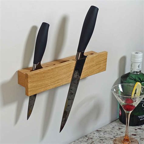 Oak Magnetic Knife Rack Roland Smith Furniture