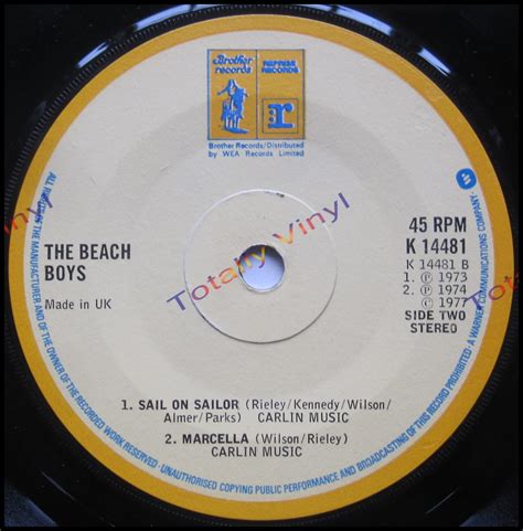 Totally Vinyl Records Beach Babes The Mona Rock And Roll Music Sail On Sailor