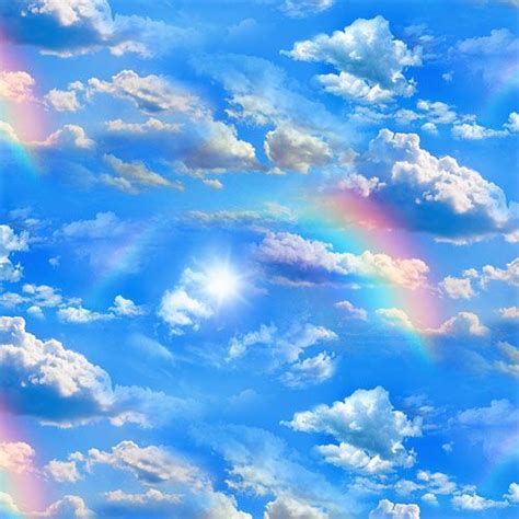 Landscape Medley Rainbow Prism Skies Clear Blue Sky Aesthetic