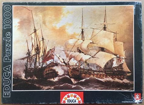 1000 Educa Sea Battle Ángel Cortellini Rare Puzzles Puzzle Art