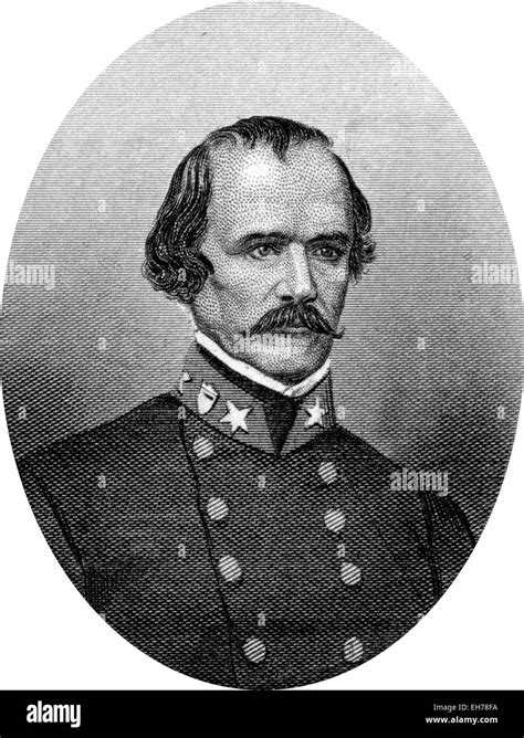 Engraving Of Confederate Major General Albert Sidney Johnston February