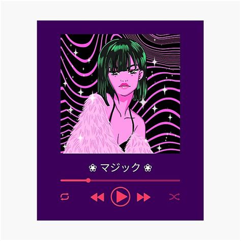 Chill Anime Girl Lofi Music Photographic Print For Sale By