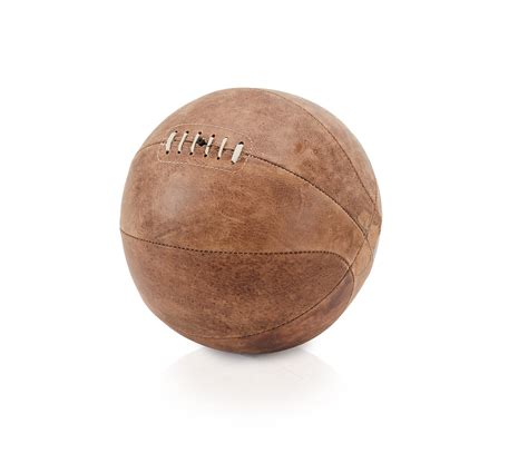 Brown Bfa Vintage Leather Basketball Modernica Props
