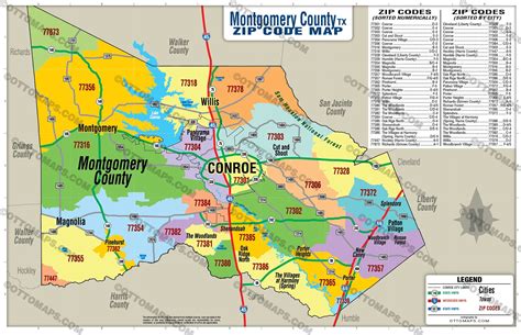 Montgomery County Zip Code Map Zip Code Map Gambaran