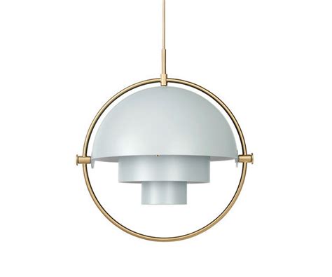 As its name suggests, the pendant has multiple uses and configurations: Gubi Multi-Lite - Messing/Sea Grey - Pendel - Belysning