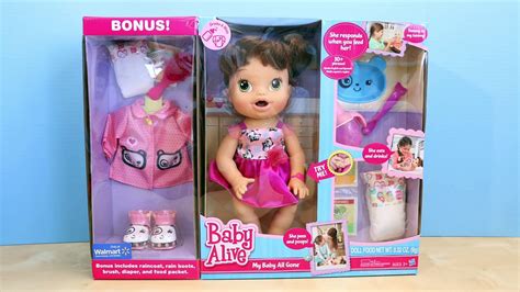 Baby Alive My Baby All Gone Doll Pees And Poops Doll Toy Review Vidéo