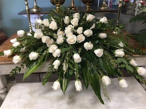Peace Eternal Casket Spray Flower Delivery Funeral Flowers Sympathy