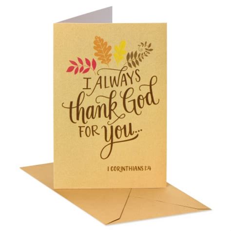American Greetings Religious Thank You Card Thank God 1 Ct1 Pick