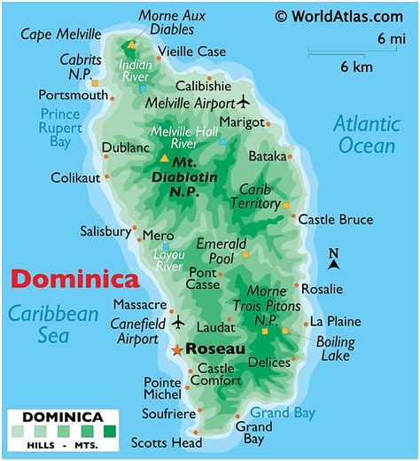 Mapas De Dominica Atlas Del Mundo
