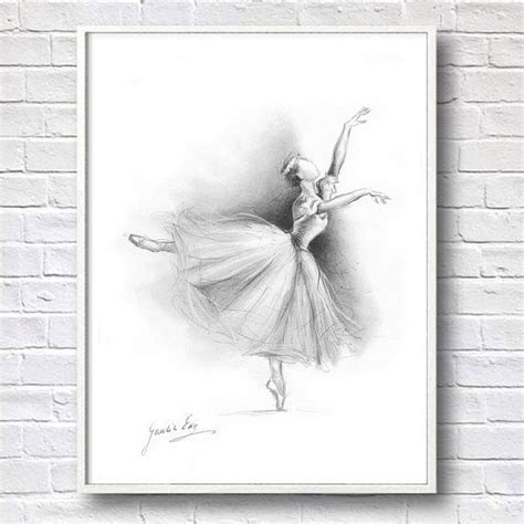 Ballerina Print Ballerina Sketch Print Of Drawing Picture Etsy