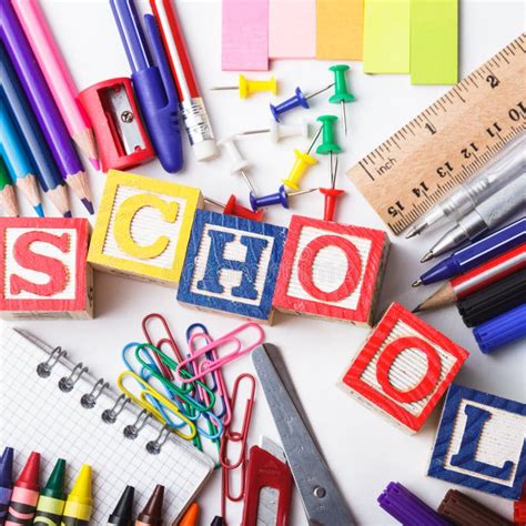 Primary School Stationery Stock Photo Image Of Education 25993766