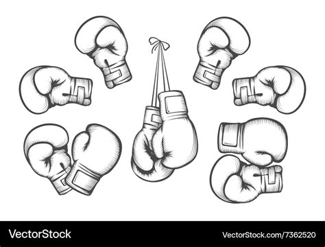 Boxing Gloves Royalty Free Vector Image Vectorstock