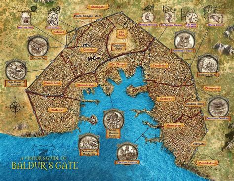 Baldurs Gate Map By Uncannyknack Redbubble