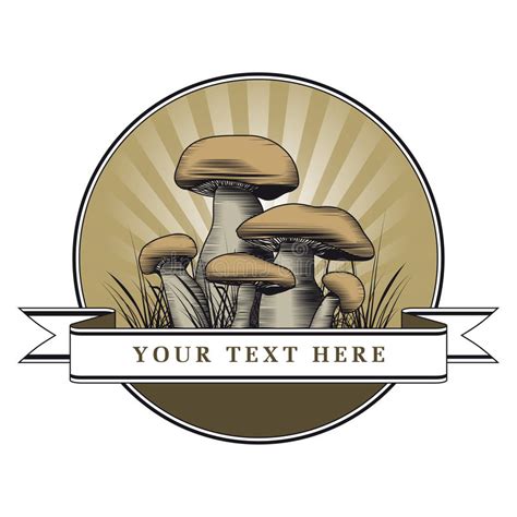 Mastering logo design in adobe illustrator. Mushrooms logo stock vector. Illustration of brown, fare ...