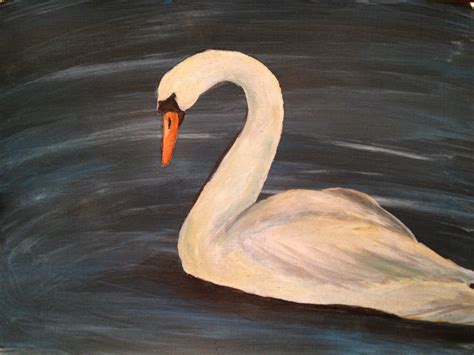 Swan Acrylic Art Swan Animals