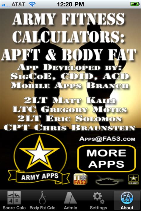 App Shopper Us Army Apft Body Fat Calculator Healthcare And Fitness