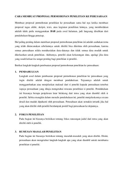 Contoh Pengajuan Proposal Penelitian – Coretan