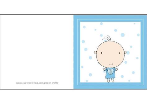 Free printable baby shower invitations. Little Boy Baby Shower Card | Free Printable Papercraft ...