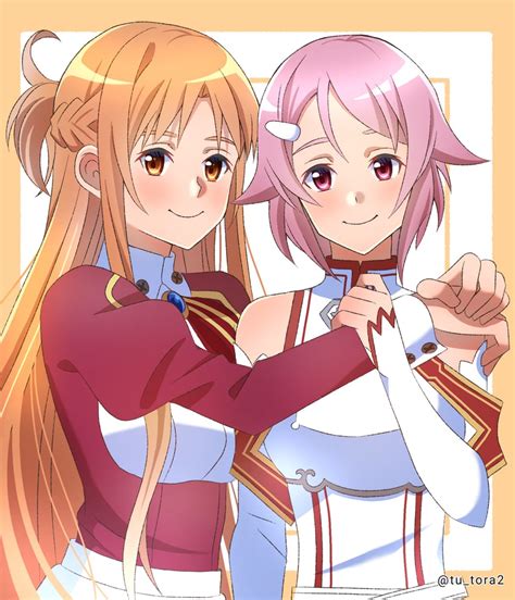 Asuna And Lisbeth Sword Art Online Drawn By Tu Tora2 Danbooru