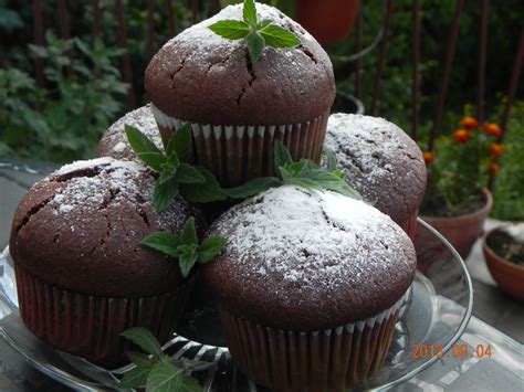 Muffiny czekoladowo miętowe przepis PrzyslijPrzepis pl